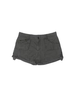 Y2K Low Rise Cargo Shorts Olive Green Studded Utility Grunge Indie Summer